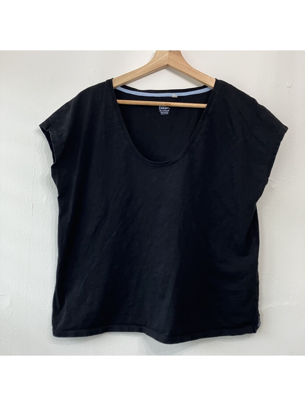 Boden Sleeveless Tank Tee 100% Cotton Elevated Basic Comfort Top Layering Large